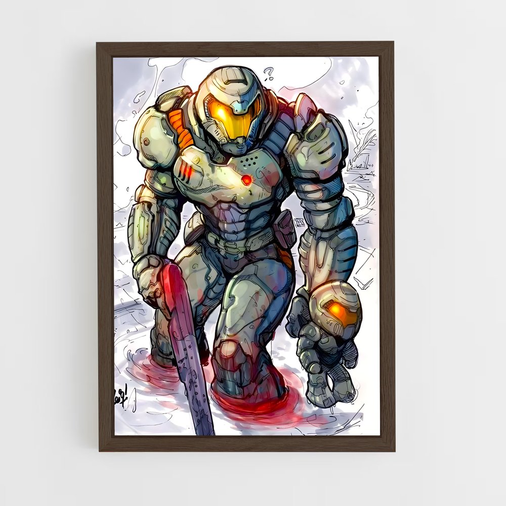 Poster Cyber Slayer – affiche Doom (vue 5)